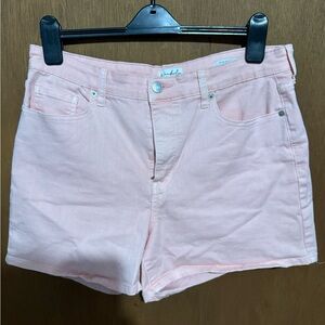Wonderly Light Pink Jean Shorts